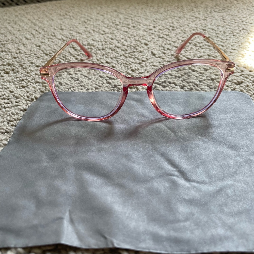 Pink Blue Light Glasses - Picture 4 of 9
